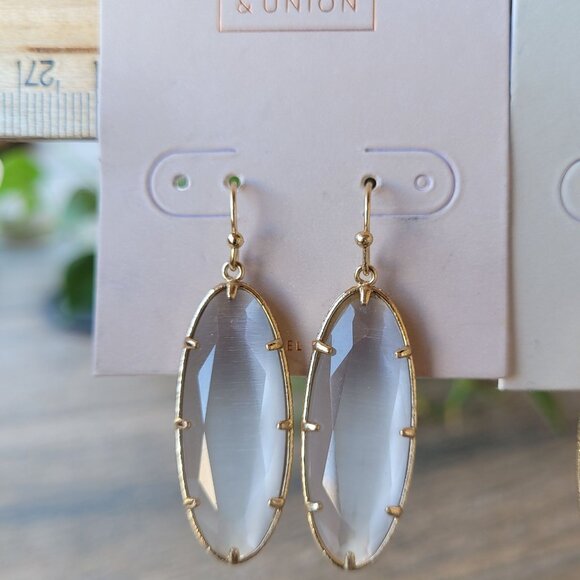 Earrings Nickle Free Dangle and Post Gold Tone Lot of 4 Pair Nordstrom - Picture 2 of 11